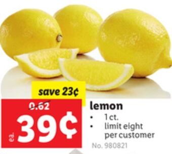 Lidl Lemon offer