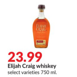 Hy-Vee Elijah craig whiskey offer