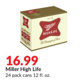 Hy-Vee Miller high life offer