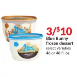 Hy-Vee Blue bunny frozen dessert x3 offer