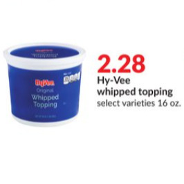 Hy-Vee Hy-vee whipped topping offer
