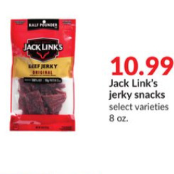 Hy-Vee Jack link's jerky snacks offer