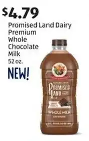 Aldi Promised Land Dairy Premium Whole Chocolate Milk offer