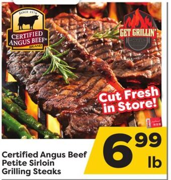 Weis Markets Certified angus beef petite sirloin grilling steaks offer