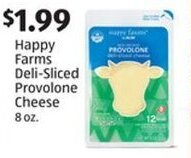 Aldi Happy Farms Deli-Sliced Provolone Cheese offer