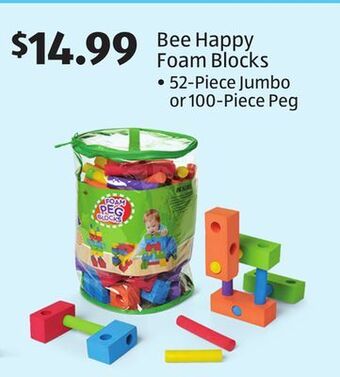 Aldi Bee happy foam blocks offer