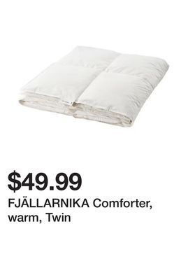 Ikea Fjällarnika comforter, warm, twin offer