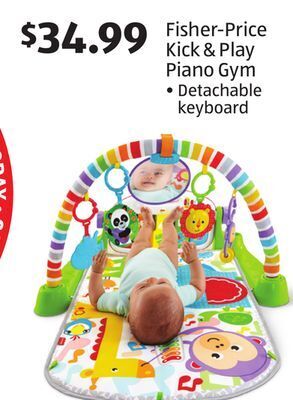 Aldi Fisher-price kick & play piano gym offer