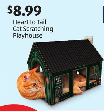 Aldi Heart to tail cat scratching playhouse offer