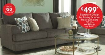 JC Penney Signature design by ashley dorsten track-arm sofa offer