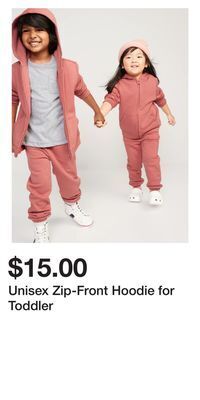 Old Navy Unisex zip-front hoodie for toddler offer
