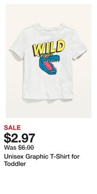 Old Navy Unisex graphic t-shirt for toddler offer