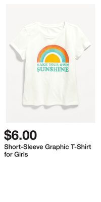 Old Navy Short-sleeve graphic t-shirt for girls offer