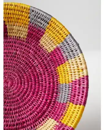 Home Goods 13in handcrafted round woven basket offer