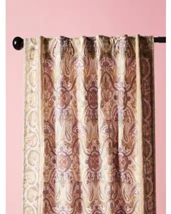 Home Goods Made in india 2pk medallion motif curtains offer