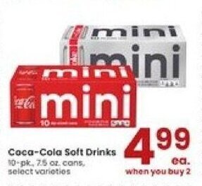 Albertsons Coca-cola Soft Drinks offer