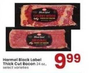 Albertsons Hormel Black Label Thick Cut Bacon 24 oz., offer