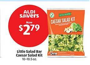 Aldi Little salad bar caesar salad kit offer