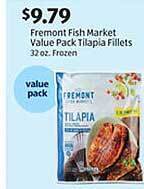 Aldi Fremont fish market value pack tilapia fillets offer