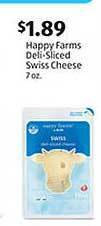 Aldi Happy farms deli-sliced swiss cheese offer