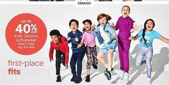 JC Penney Kids' xersion activewear offer