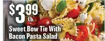 Econofoods Sweet bow tie with bacon pasta salad offer