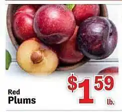 Food Depot Red plums offer