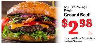 Food Depot Fresh ground beef offer