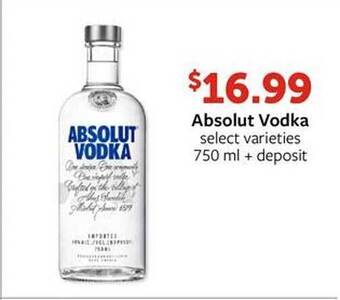Fareway Absolut vodka offer