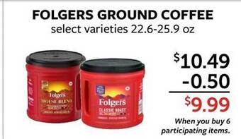 Fareway Folgers ground coffee offer