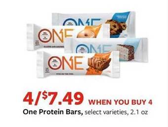 Fareway One protein bars offer