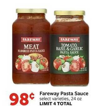 Fareway Fareway pasta sauce offer