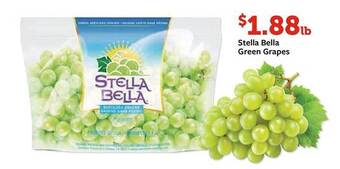 Fareway Stella bella green grapes offer