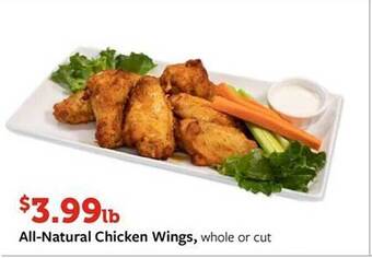 Fareway All-natural chicken wings offer