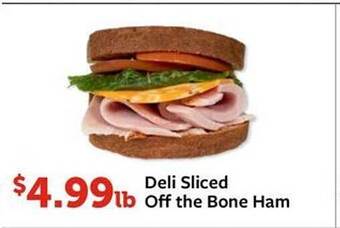 Fareway Deli sliced off the bone ham offer