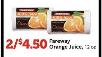Fareway Fareway orange juice offer
