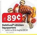 Lidl Gold leaf chicken leg quarters offer