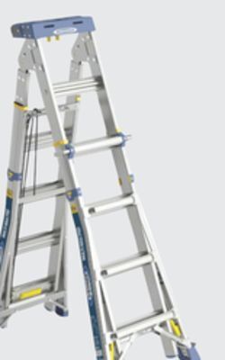 The Home Depot Werner 20' reach aluminum multi-position ladder, type iaa offer
