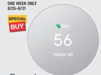 The Home Depot Google nest thermostat offer