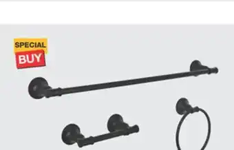 The Home Depot Delta chamberlain 3 pc. matte black finish bath hardware set offer