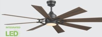 The Home Depot Home decorators collection 60" makenna led covered outdoor ceiling fan offer