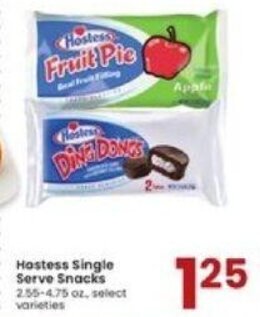 Albertsons Hostess Single Serve Snacks offer