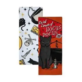 Kohl's Disney's hocus pocus cat kitchen towel 2-pk. by celebrate together™ halloween offer
