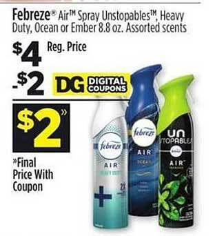 Dollar General Febreze offer