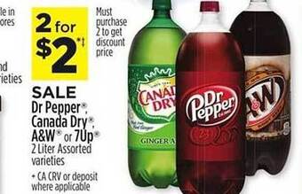 Dollar General Dr. pepper canada dry a&w or 7up offer