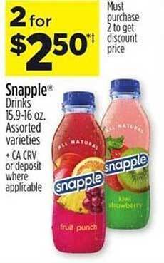 Dollar General Snapple drinks offer