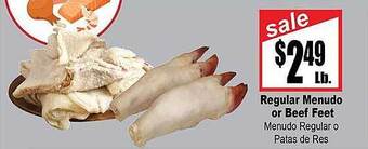 Rancho Markets Regular menudo or beef feet offer