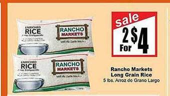 Rancho Markets Rancho markets long grain rice offer