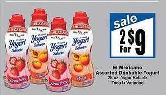 Rancho Markets El mexicano assorted drinkable yogurt offer