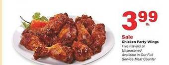 Stater Bros Chicken party wings offer